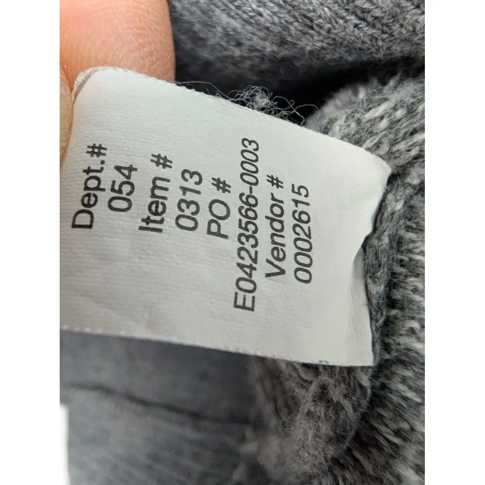 Eddie Bauer Cotton Cashmere Sweater Men's XLT Tall Grey Long Sleeve Pullover - Picture 5 of 8